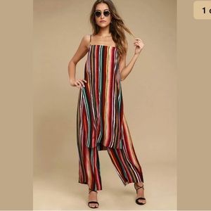 Free people ruby set stripped rainbow 2 piece